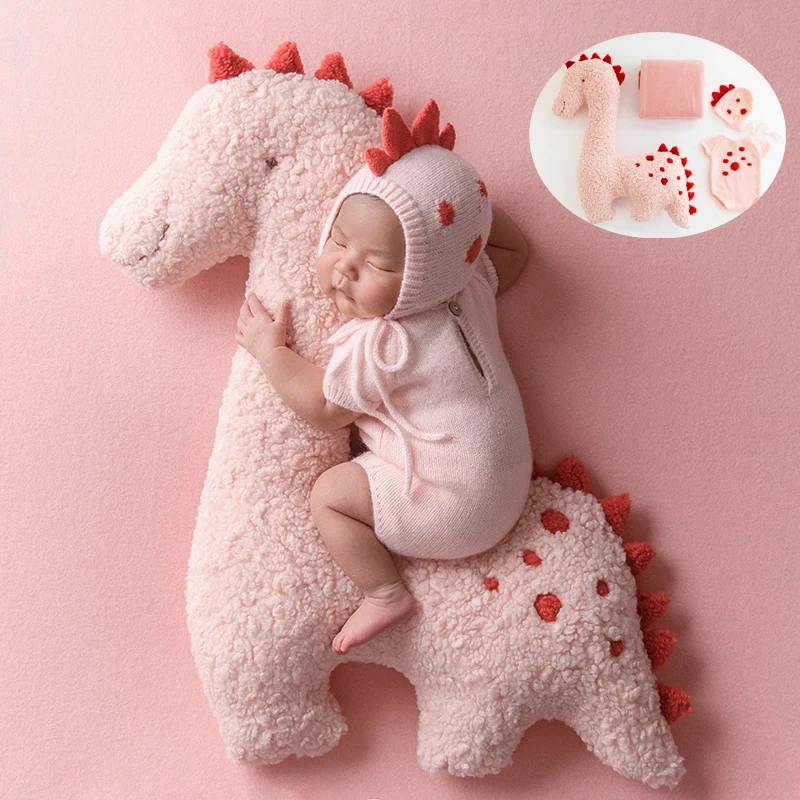 

Dinosaur Doll Baby Photography Props Baby Posing Soft Dinosaur Pillow Prop Newborn Full Moon Photography Backdrop Accessories