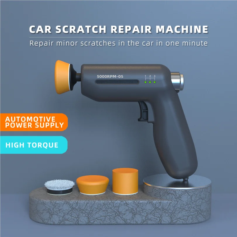 New Car Scratch Repair Machine 12V Car Polishing Machine With High-speed Gear Adjustment For Vehicle Scratch Repair And Waxing
