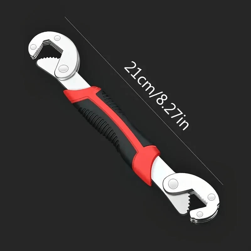 TINSOL Quick Multi-function Universal Wrench Adjustable Spanner New Grip 6-22mm 1 Pack Universal Opening Wrench Heavy Duty Tool
