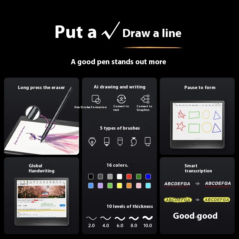 iReader Ocean 4C E-Book Reader Ink Screen 1680*1264 7 inches  300PPI BW 150PPI Color 2000mAh Reader Eye Protection E-Book Reader