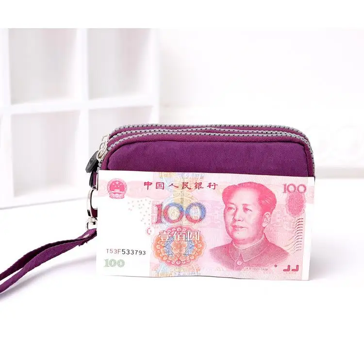 Fashionable Short Zipper Clutch Wallet Waterproof Multi-layer Bag for Women's Mobile Phone Cosmetics Money European Style