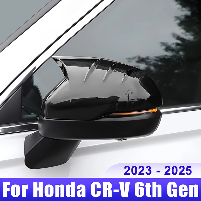 

For Honda CRV 6th Gen 2023 2024 2025 / CR-V Hybrid Car Side Rearview Mirror Cap Cover Shell Trim Accessories