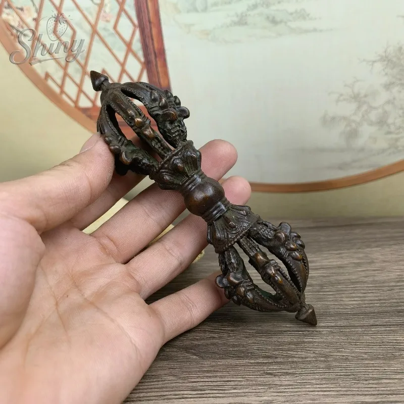 Antique Nine-Striped Magic Artifact Vajra Demon Subduing Pestle Home Desktop Ornaments
