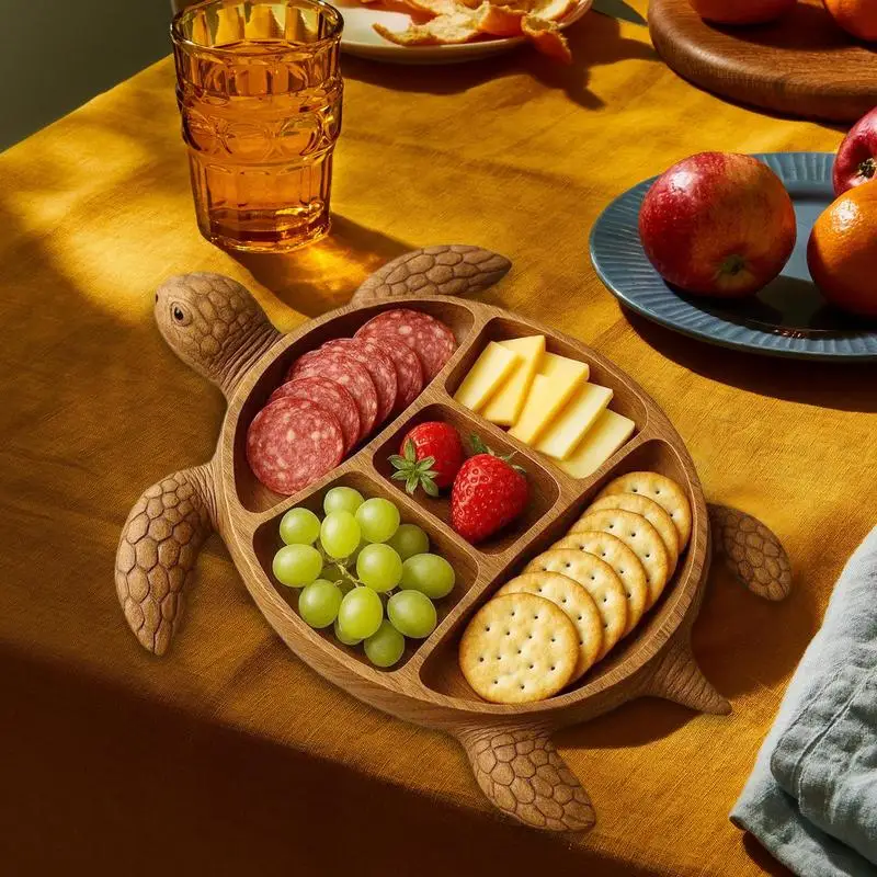 

Sea Turtle Charcuterie Tray Nautical Cheese Board With Tentacle Style Unique Ocean Gift For Coastal Kitchens