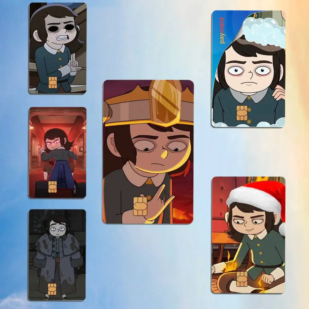 

cool H-Haunted Hotel A-Abaddon Bank Credit Cards Bus Pass Stickers Cool Decoration Waterproof 4PCS Card Protective Film