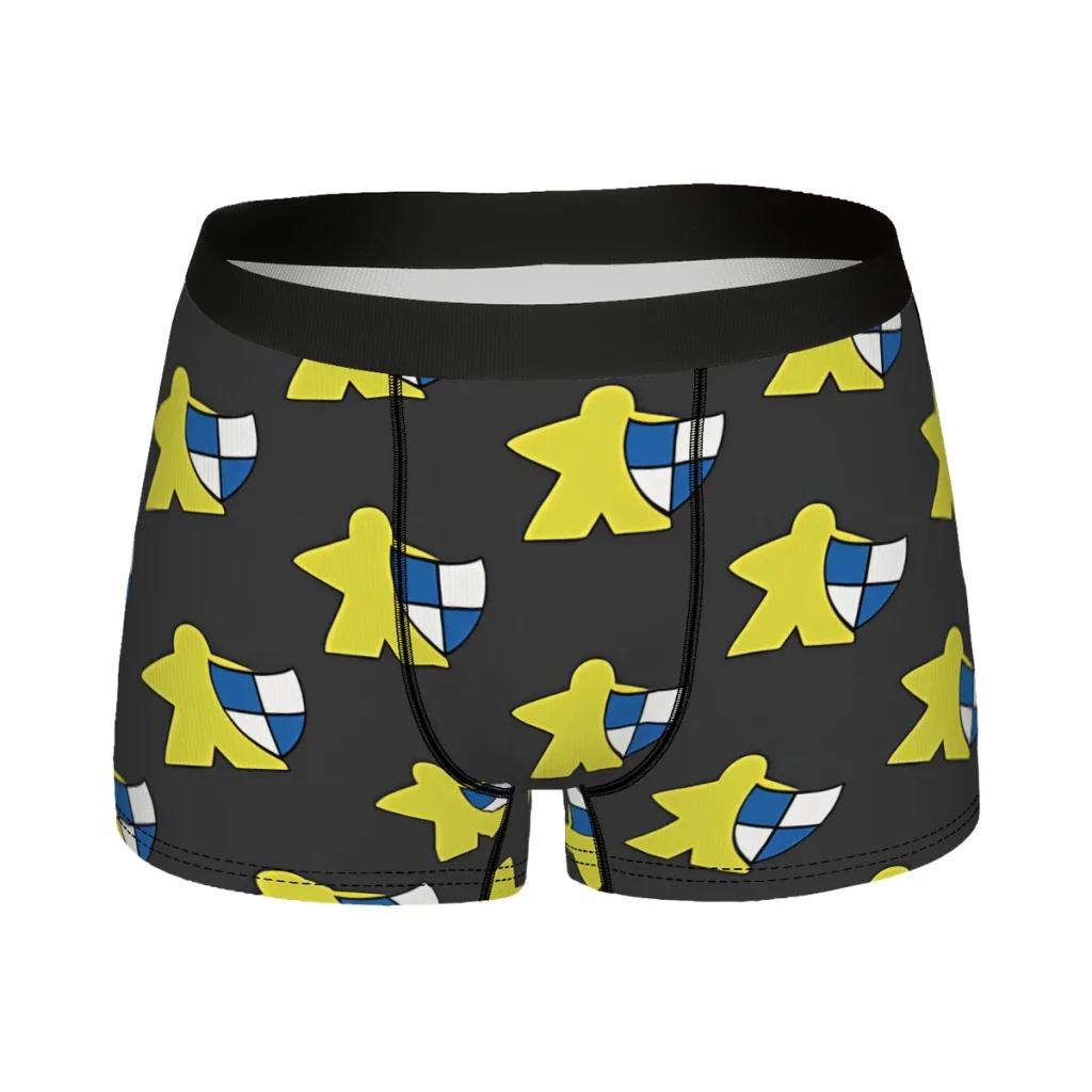 Yellow Meeple Underpants Cotton Panties Men's Underwear Sexy Shorts Boxer Briefs