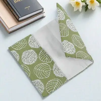 Reusable Stretchable Washable Fabric Book Cover Soft Cloth Protector for Paperbacks Hardcovers Journals Notebooks Planners A6 view 6