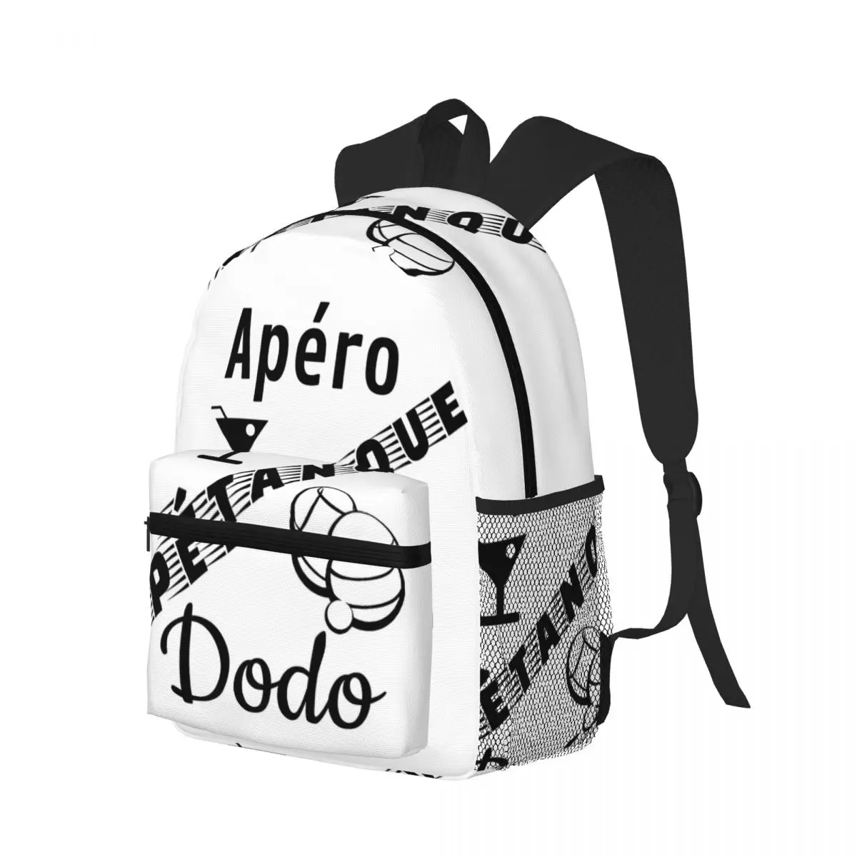 Petanque Apero Petanque Dodo Humor Gift Mochila para estudiantes, mochila escolar, mochila de viaje para senderismo, mochila para hombres y mujeres, bolsos de hombro