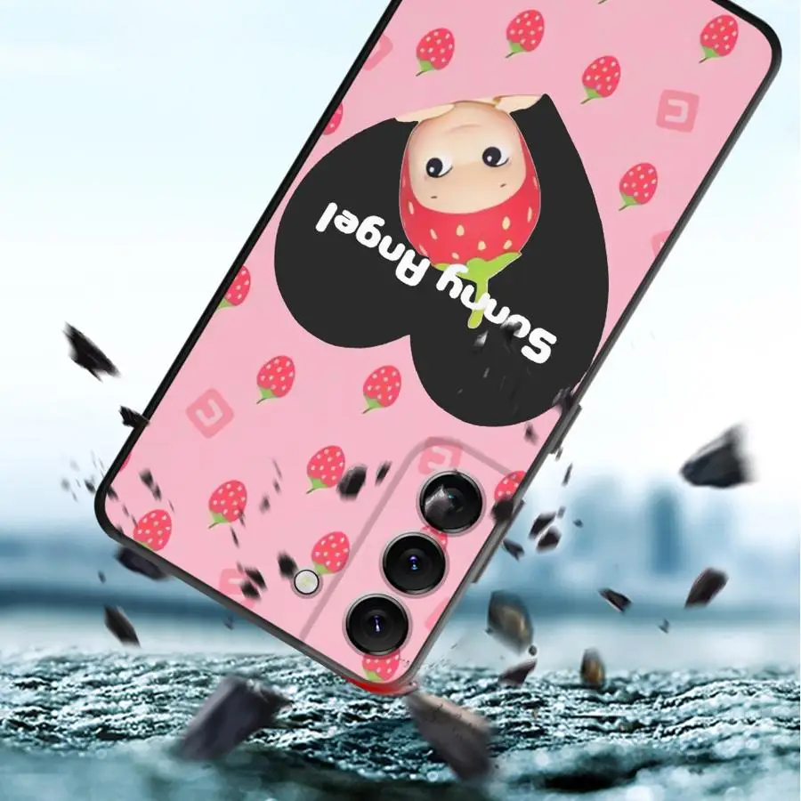 Sonny Angel Strawberry Grapes Phone Case for Samsung Galaxy A51 A52s A54 A55 A71 A72 A73 A21s A31 A41 A16 A50s A70S Back Cover