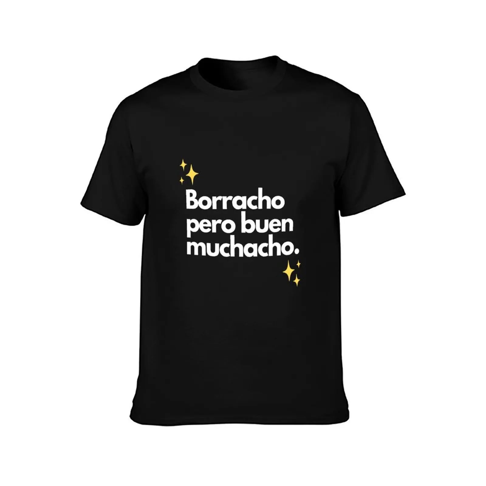 Borracho Pero Buen Muchacho T-Shirt Summer Casual Cotton Tee Oversized Streetwear Tops Vintage Graphic Print 100% Cotton