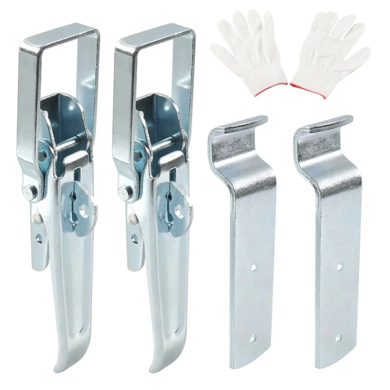 2 Pcs Trailer Gate Latch Handle Parts RV Trailer Lift Gate Latches Door Handle for Trailers Motorhomes Traction Latch RV Parts