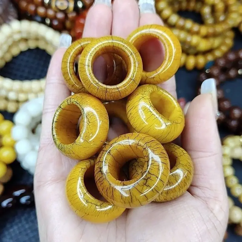 Authentic and genuine, thick yak bone running ring