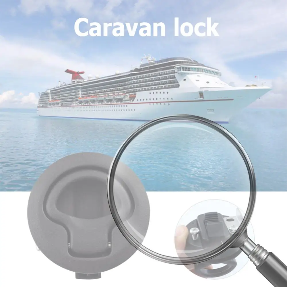 

Защелка-защелкиватель скрытого монтажа для лодочных ящиков, пластиковые аксессуары для морских судов, круглая форма