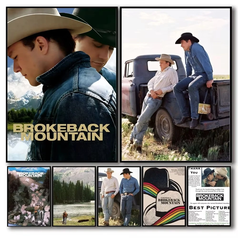 Brokeback Mountain Poster No Framed Poster Kraft Club Bar Paper Vintage Poster Wall Art Painting Bedroom Study Stickers