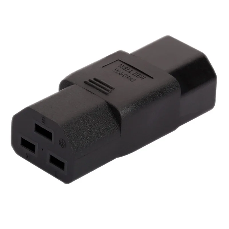 1PCS สีดํา C14-C21 ปลั๊กไฟ IEC 320 C14 to C21 malet หญิงอะแดปเตอร์แปลงไฟ AC ซ็อกเก็ตสําหรับ PDU/UPS server ตู้