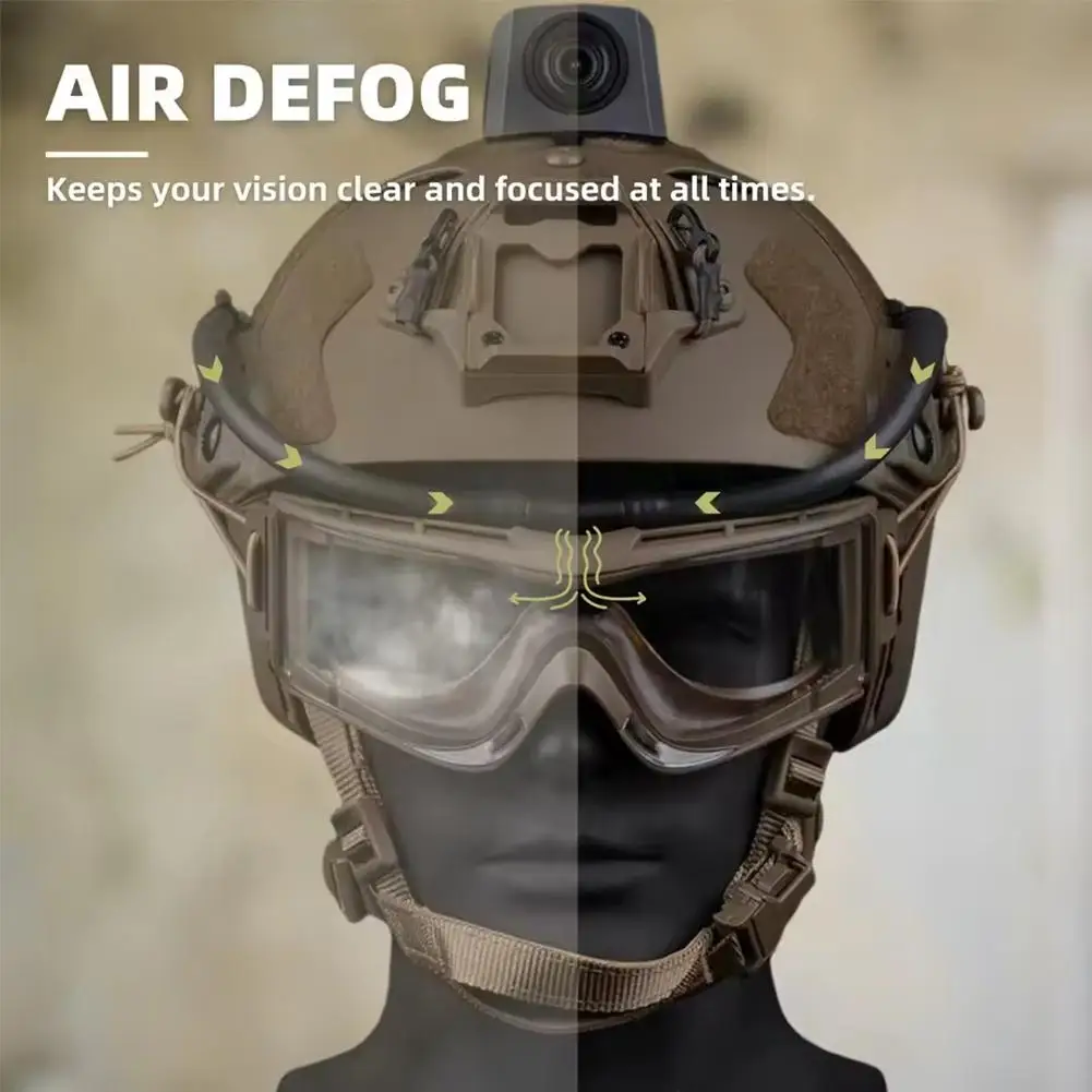 

Tactical Goggles Defogger Defogging Fan Anti-fog Kit For Airsoft Shooting Motocross Mountaineering Protection Glasses Ski M G6L3