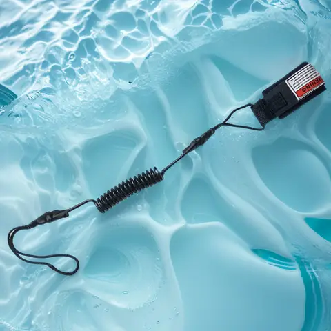Premium Coiled SUP Leash TPU Stay on Board Ankelrem Paddleboard Ankelrem Surftillbehör 8 best sales soppkoppel - №5