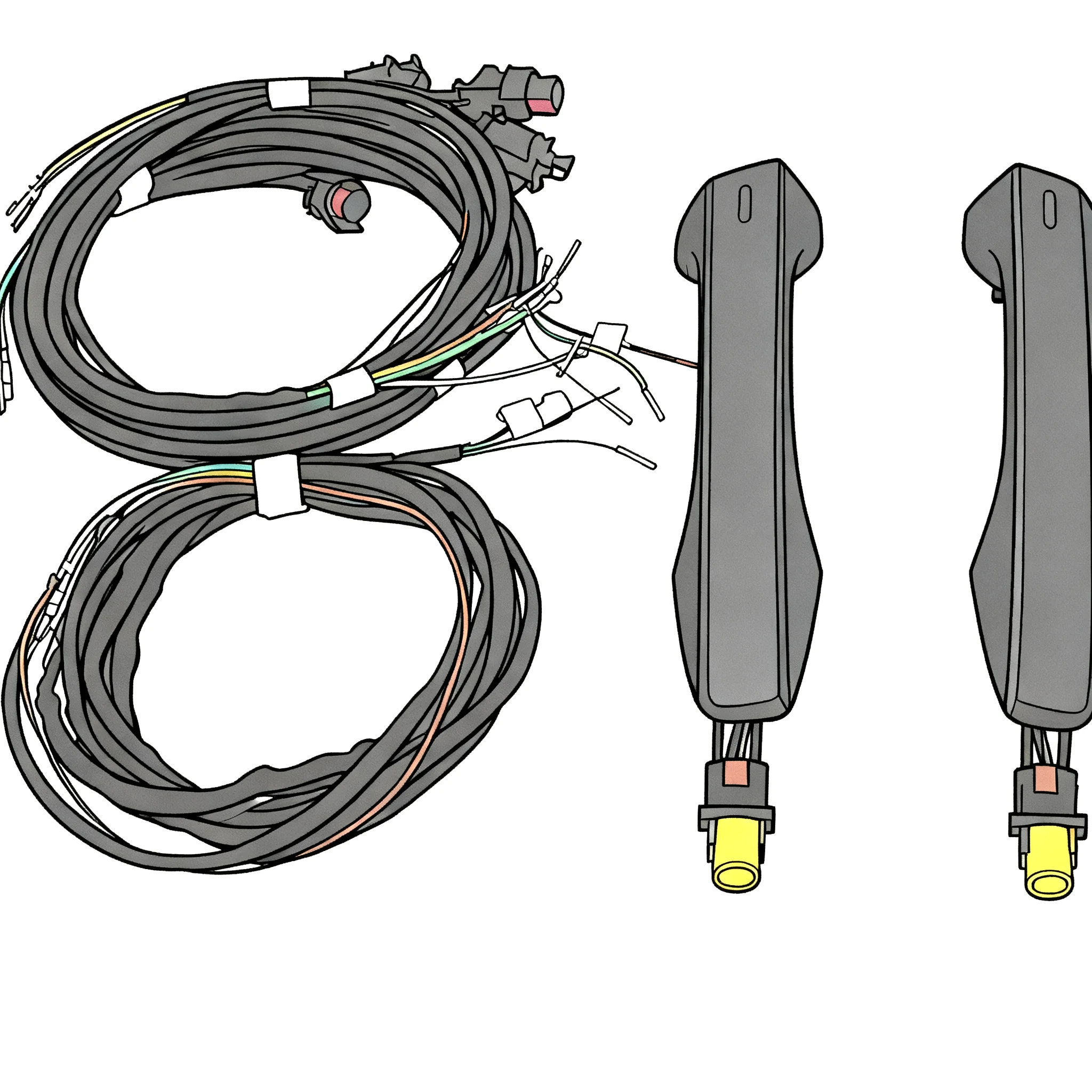 

Задняя дверная ручка и трос KESSY-для VW MQB Passat B8 Tiguan MK2 Golf 7 Arteon Kodiaq Superb