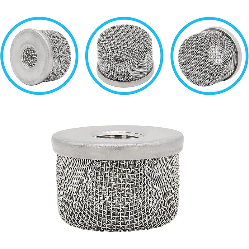 For 10pcs accessories 455/495 spraying machine feed suction port stainless steel filter item number 181073