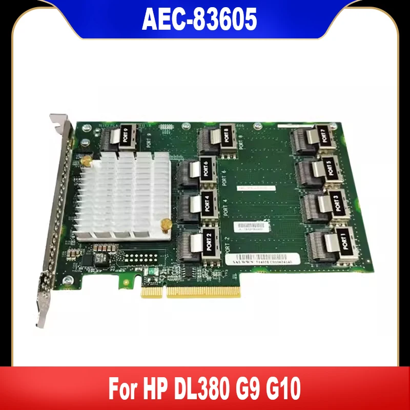 

​​​​​AEC-83605 For HP DL380 G9 G10 9-Port SAS Expansion Card 727252-001 727252-002 727253-001 876907-001 727250-B21 761879-001