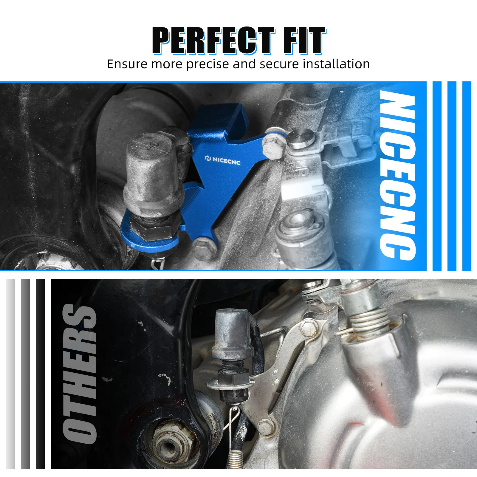 NICECNC ATV Bremsleitungsklemme Kabelschlauchführungshalter für Yamaha RAPTOR 700 2006–2022 RAPTOR 700R 2011–2012 OEM 1S3-1546C-00-00 – Detail 9