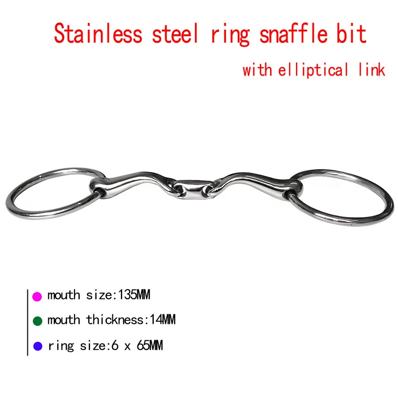 Horse Bit Copper Mouth Snaffle Stainless Steel Training Bit for Equestrian Horse Bridle