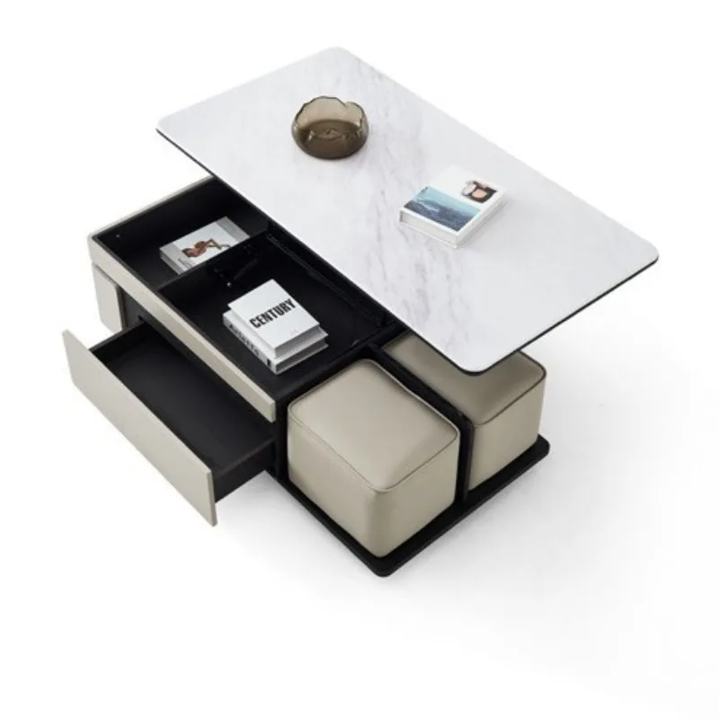 table rectangular microcrystalline stone coffee table modern simple small apartment light luxury living room home