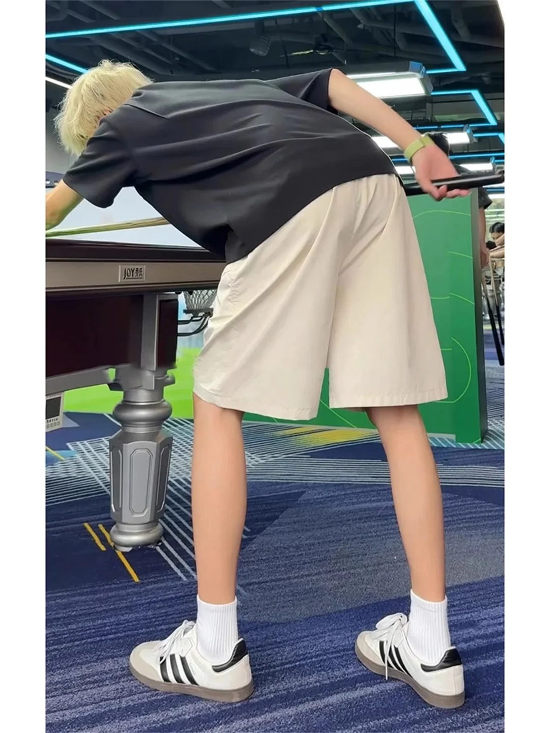 

Cleanfit Qui Dry Ice Silk Men's orts Summer Thin Five-Quarter Length Cool Feeling orts Low Waist Straight Leg Casual ...