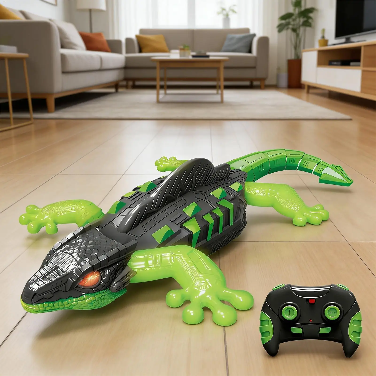 ของเล่นรีโมทคอนโทรลรูปสัตว์ปีศาจปีนป่าย มีไฟ เหมาะสำหรับใส่ถุงเท้าคริสต์มาส ของเล่นเด็กเล่นในบ้าน งานปาร์ตี้ ของเล่นในแก้ว