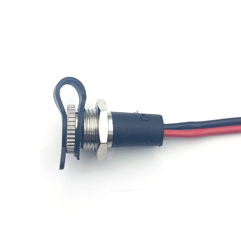 5.5*2.1 5.5*2.5mm Panel Mount DC Power Jack waterproof Connector 5521 5525 plug Socket Female charging cable adapter With Nut