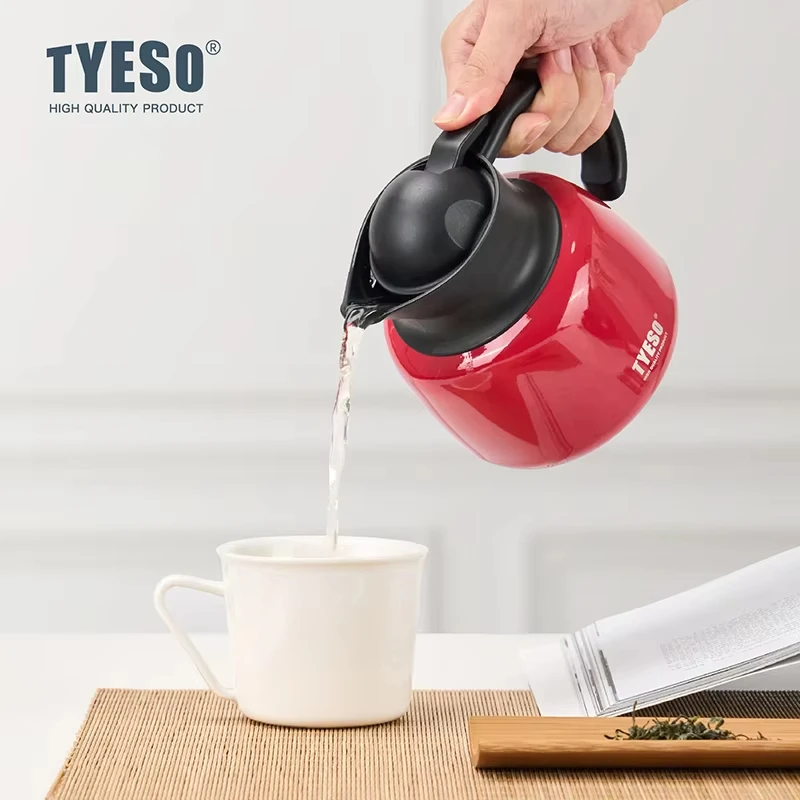 Tyeso ترمس على شكل يقطين 304 مصفاة شاي معزولة من الفولاذ المقاوم للصدأ زجاجة مياه باردة ساخنة سعة كبيرة قابلة للإزالة