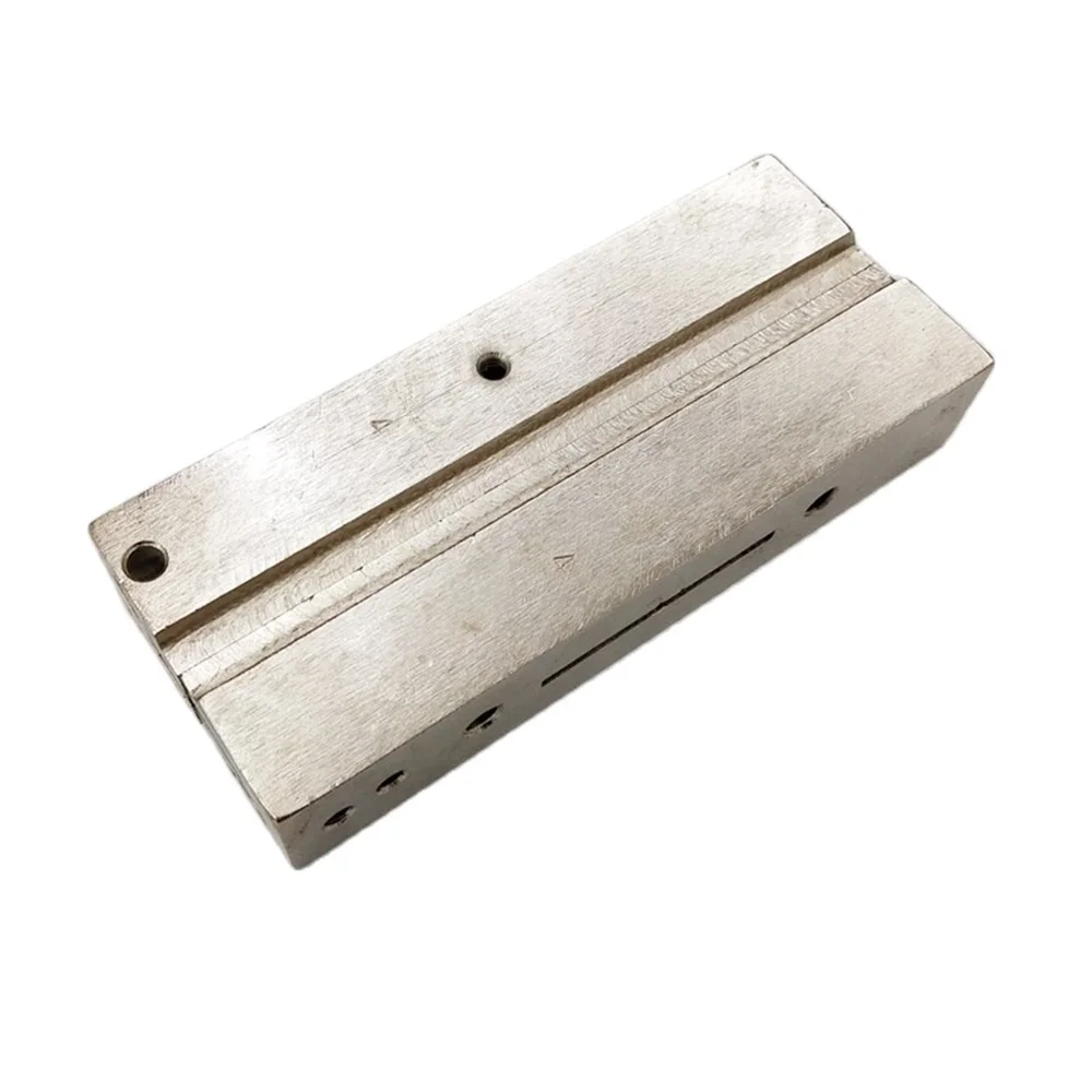 Máquina de envasado Vertical de 150MM, bloque de acero térmico con sello Horizontal, módulo de mandíbula de sellado de tres lados, abrazadera de raya, 1 par