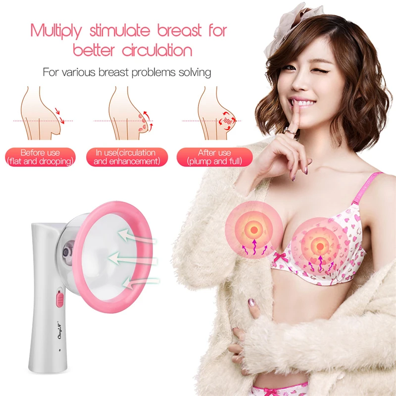 

Smart Library Professional Breast Enlargement Massage Machine Electric Beauty Breast Enhancer 2 Sizes Vacuum Chest Pump Design S