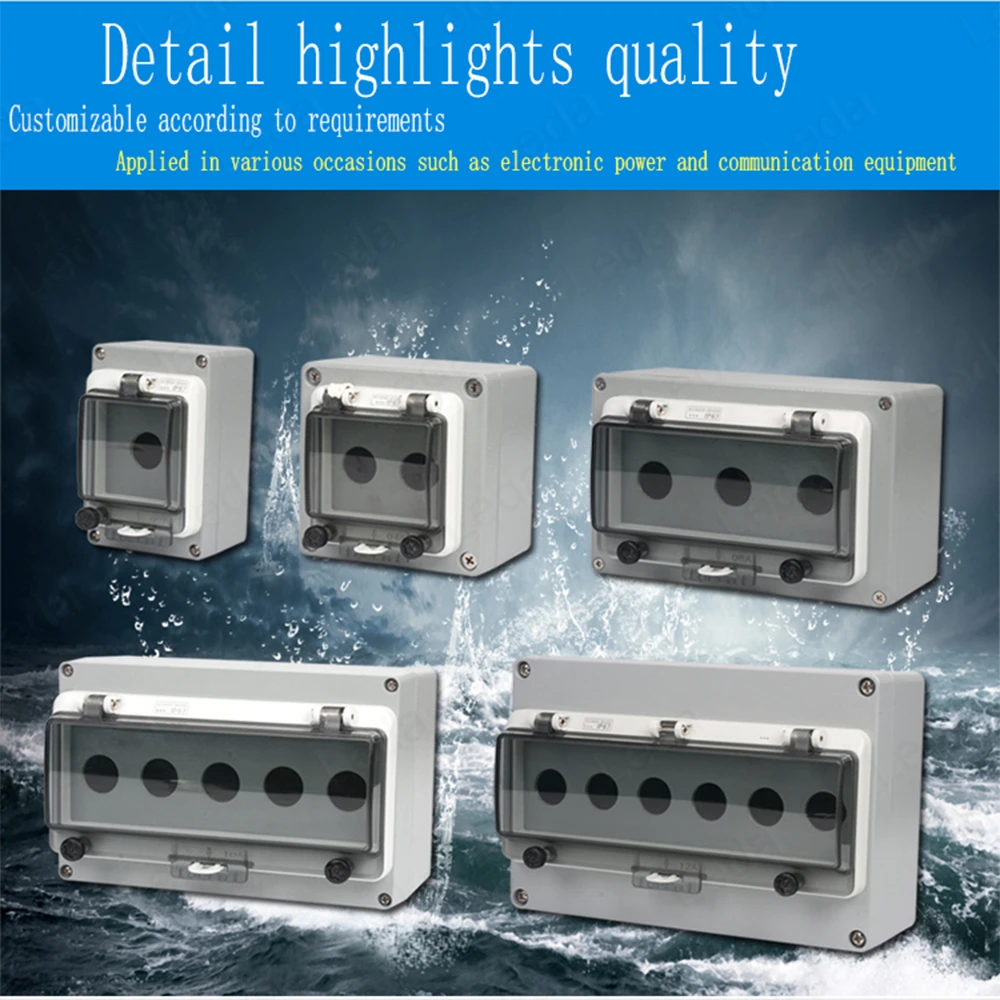 

Metal Button Switch Control Emergency Stop Waterproof Cast Aluminum Alloy Start Industrial Two Threeswitch Emergency Stop Box