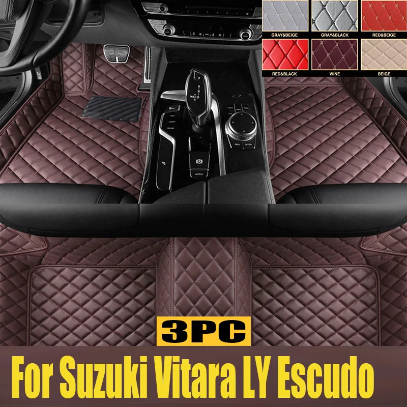 

Car Floor Mats For Suzuki Vitara LY Escudo 2016~2023 Waterproof TPE Foot Cover Matt Left Wheel Driver Carpet Mud Car trunk mat