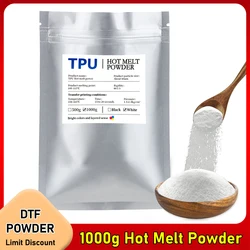 Polvo de pretratamiento adhesivo de fusión en caliente para impresora DTF, impresión directa en todas las telas, transferencia Digital blanca, 1000G/35,3 oz