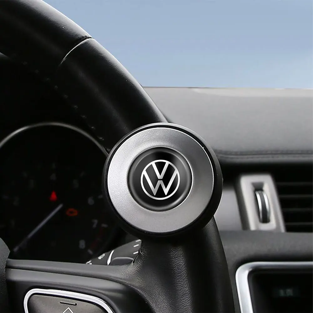 Universal Truck Heavy Car Duty Anti Slip Steering Wheel Cover Spinner Knob Handle Booster Grip For Volkswagen GOLF Tiguan Polo