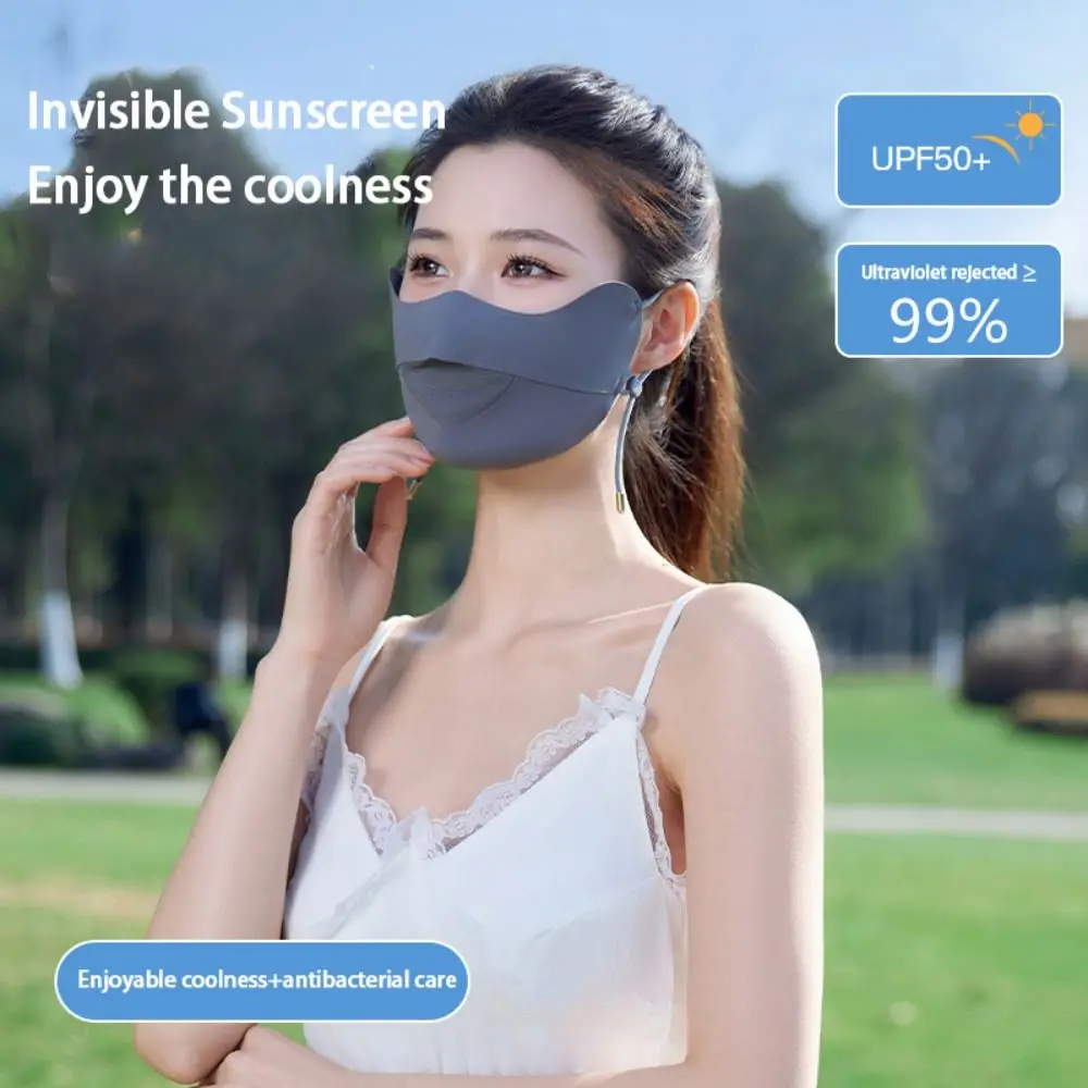 新しい通気性日焼け止めマスク薄型 3D 立体フェイスマスク顔保護屋外
