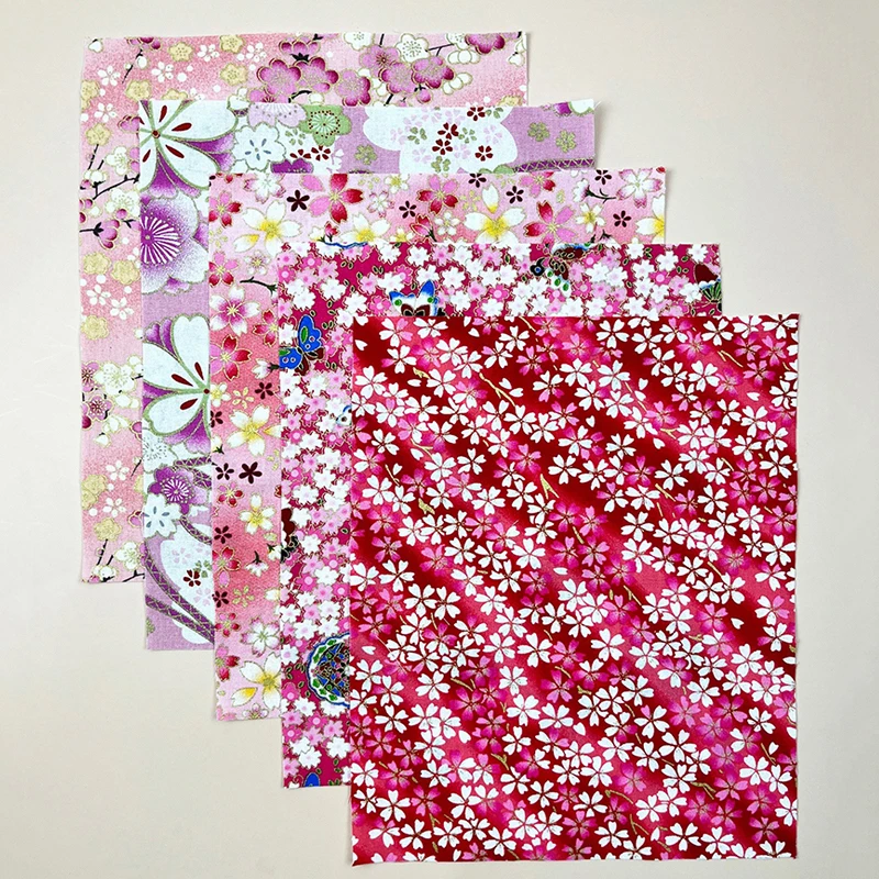 5X Patchwork fai da te piccolo tessuto floreale tessuto stampato panno di cotone fiore tessuto patchwork fatto a mano cucito tessuti trapuntati