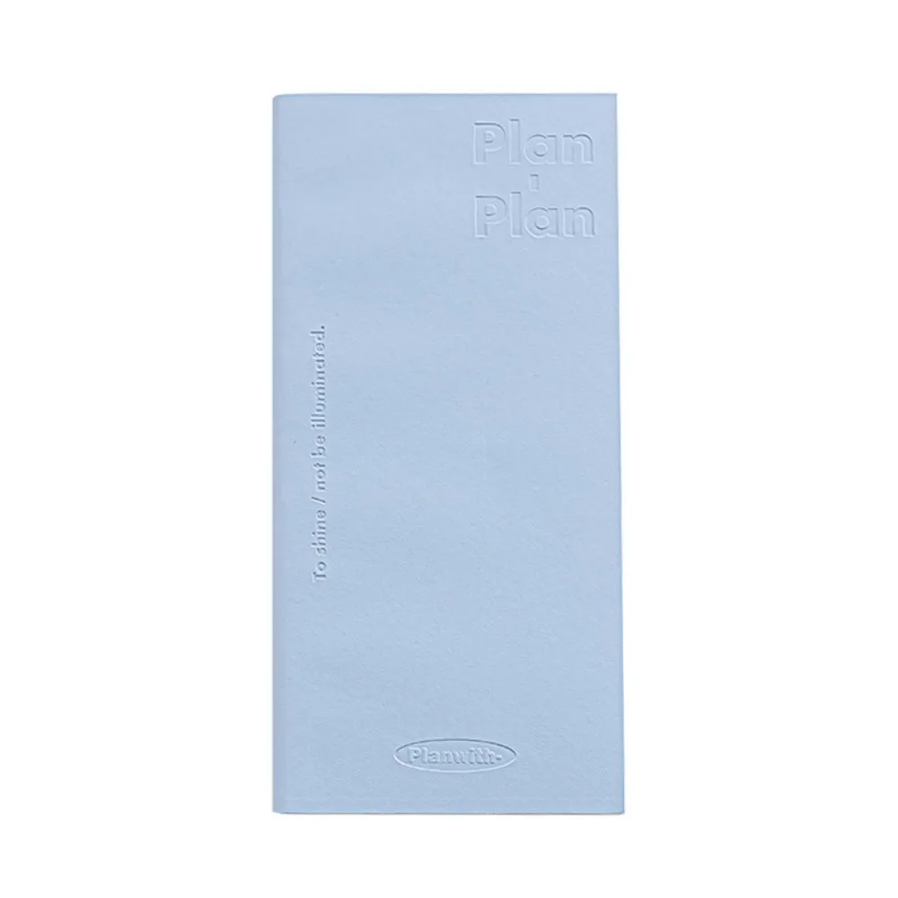 Stationery Minimalist Strip Shape Notebook Horizontal Colorful Kawaii Daily Planner Notebook Creative Grid