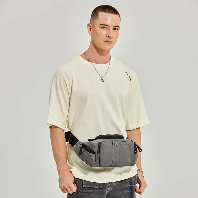 Heiße Hohe Qualität Wasserdichte Neue männer Gürtel Fanny Pack Schulter Messenger Tasche Große Kapazität Reise Bum Sling Brust Taille taschen