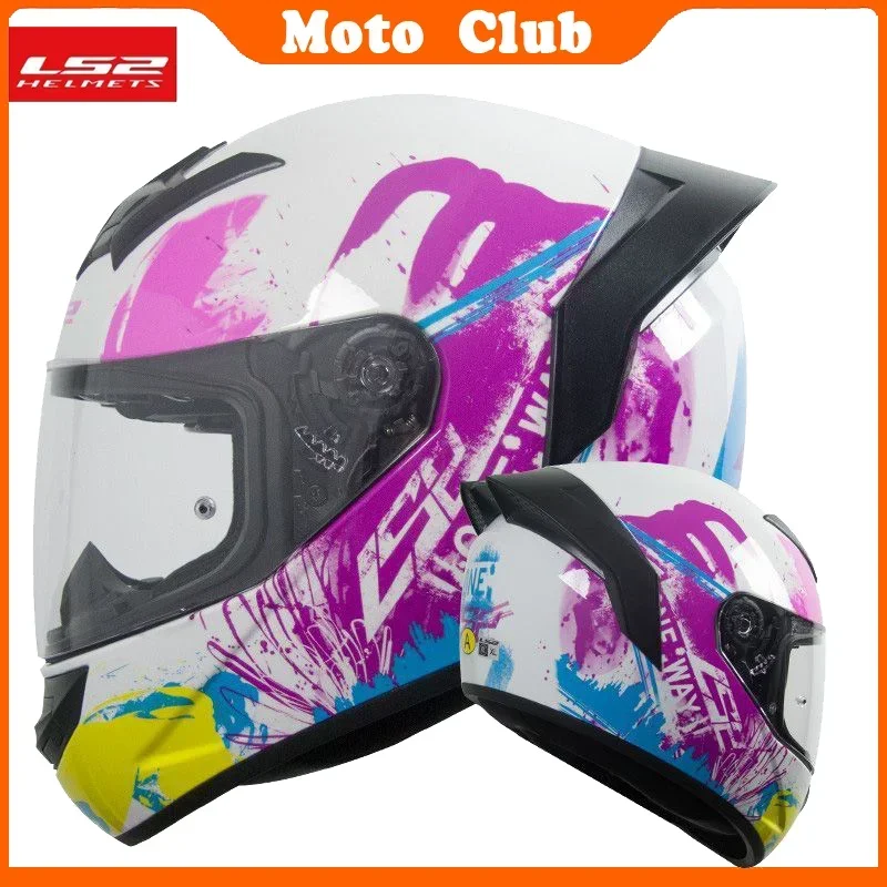 LS2 Big Tail FF352 Original Helmet Motorcycle Full Helmet Four Seasons Summer Hard Hat Electric Car Helmet Helmets For Moto