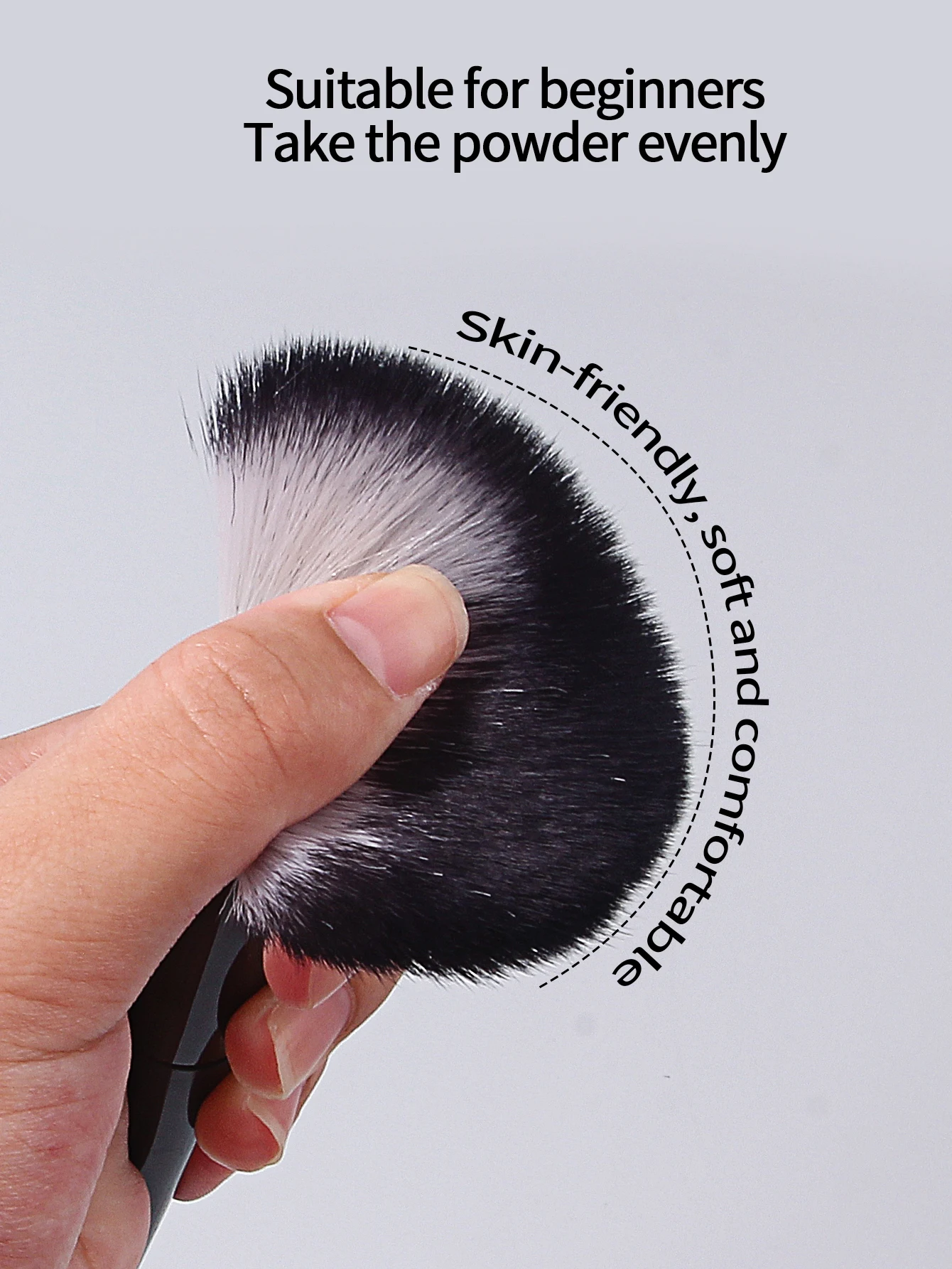 블랙 13피스 메이크업 브러쉬 세트, 부드러운 모의 아이섀도우 브러쉬, 컨투어 브러쉬, 2개 삼각형 파우더 퍼프, 가죽 보관통