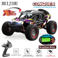 70KM/H Or 50KM/H 1:16 4WD Rc Car 4x4 Off Road Brushless Remote Control Truck Electric High Speed Drift Cars VS Wltoys 124016 Toy