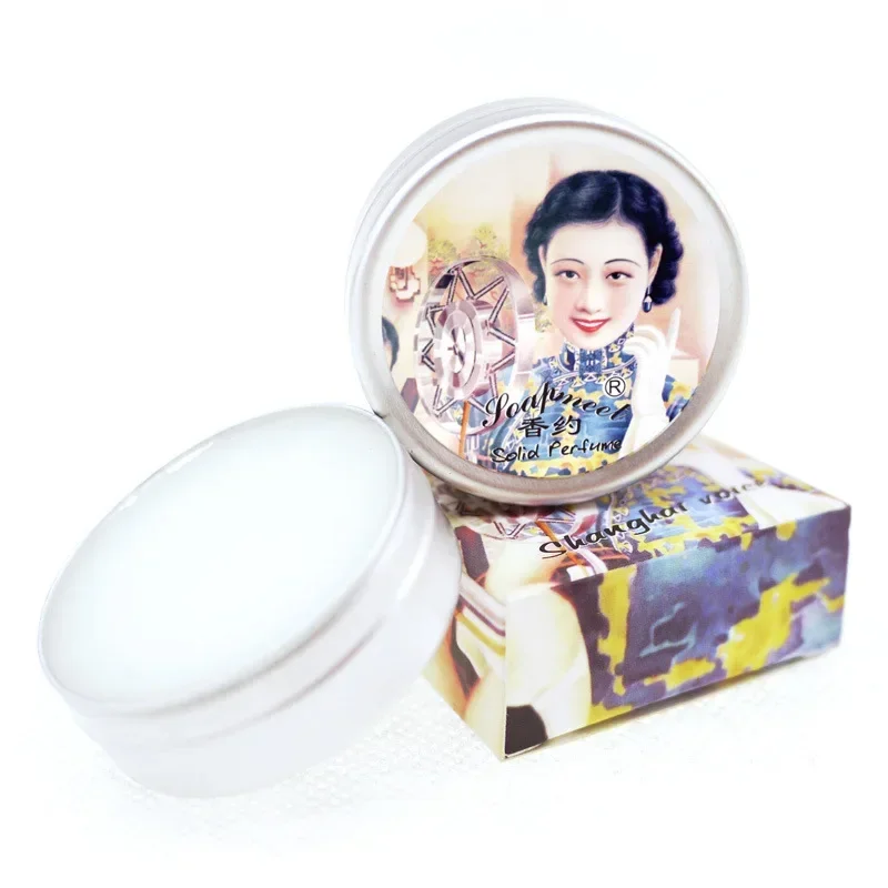 Oriental Style 10G Old Shanghai Solid Perfume Ointment Lady Woman Light Fragment Fresh Solid Perfume Long-Lasting Light Perfume