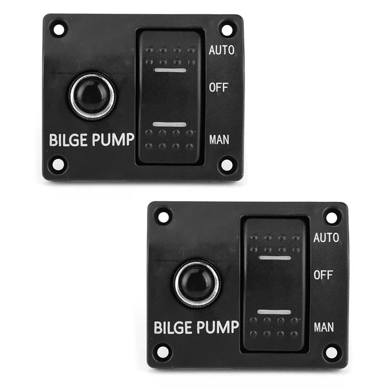 

A26F-для трюмного насоса, переключатель управления, автоматический насос, морская панель, 3-сторонняя панель переключателя для трюмного насоса, 2 шт.