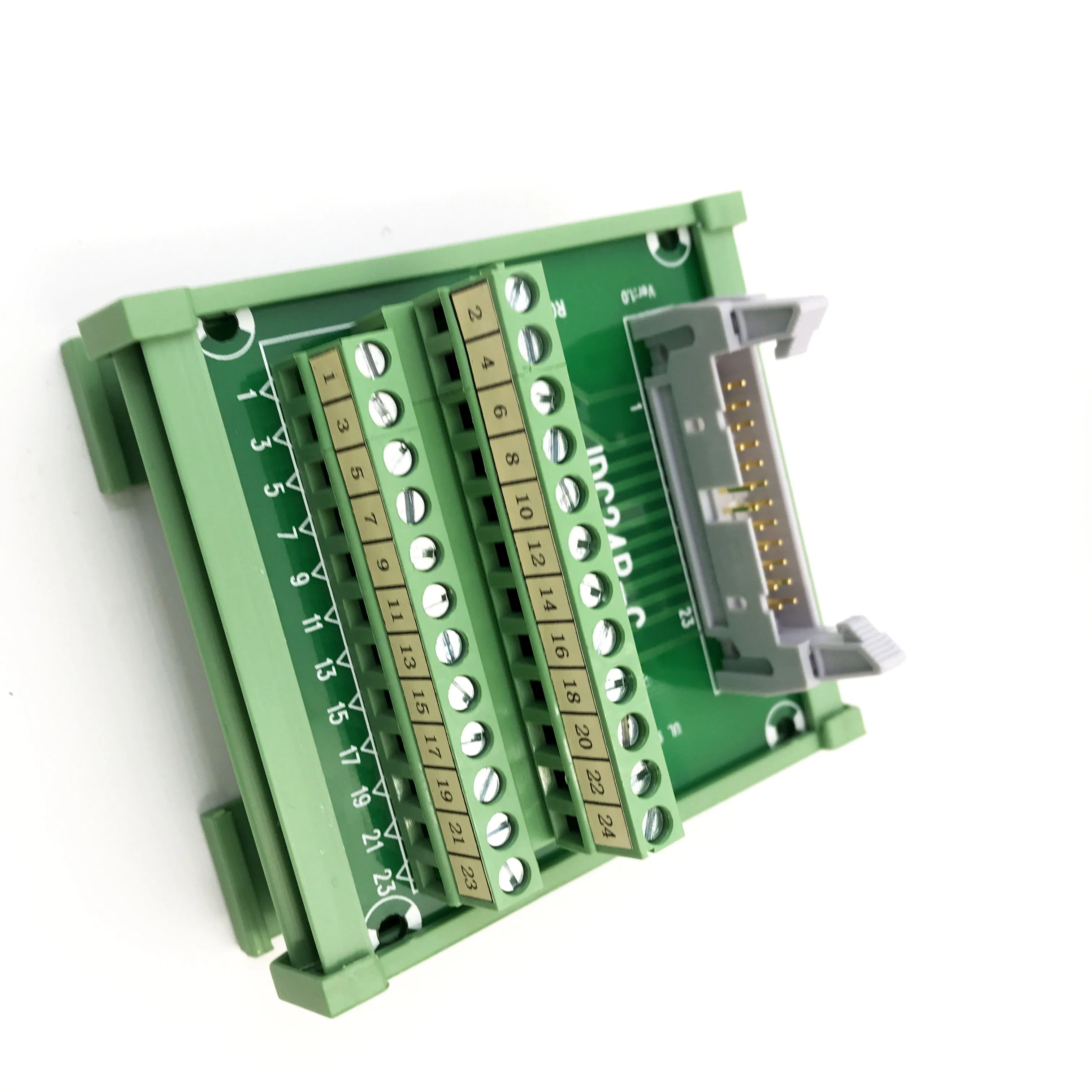 IDC64P IDC50P IDC34P IDC30P IDC26P IDC20P IDC10P Male Terminal Block Breakout PLC Relay Terminals Adapter Connector