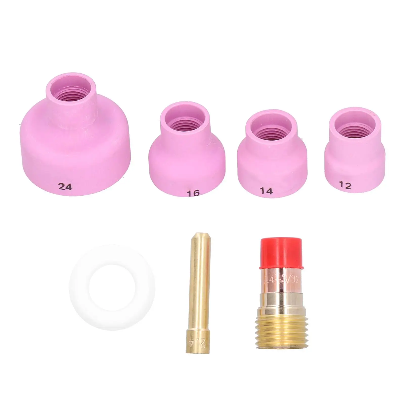 Alumina Sandblasting Nozzle Cup Set - Ceramic Tips for W17/18/26 Welding Equipment Accessories