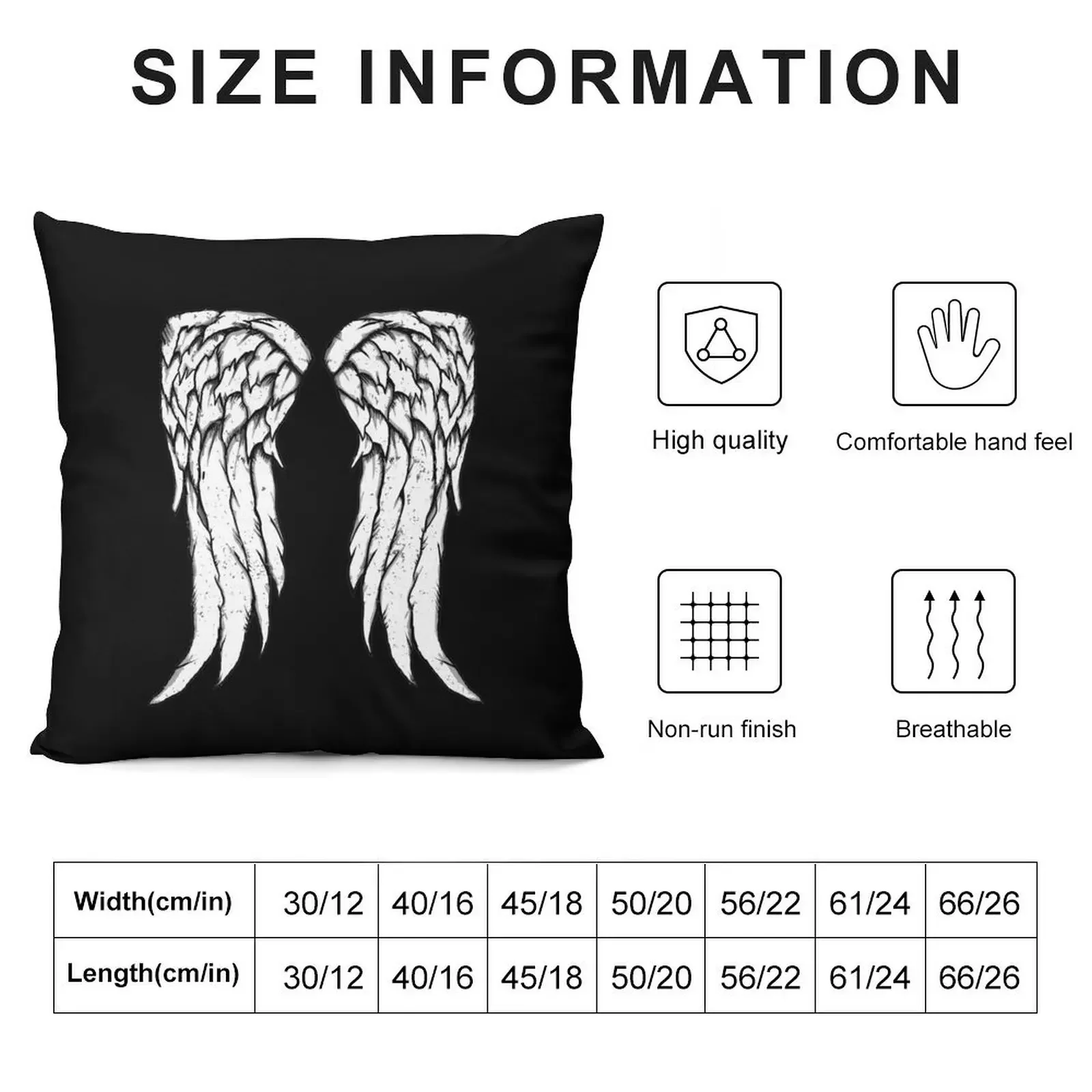 Daryl Dixon Wings - Zombie Throw Pillow autumn decoration Cushion Cover pillow