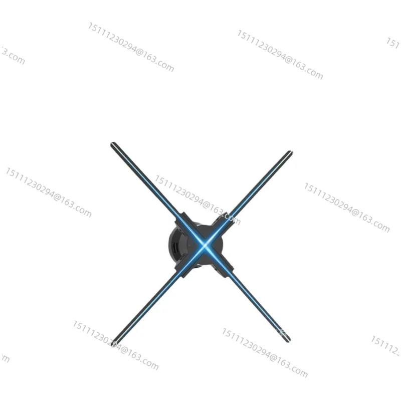 

Fan projection 3d holographic three-dimensional advertising machine led rotating screen suspended aerial imaging without screen